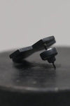 Parts of Four "+" earrings (top, 0.3 ct, 23mm) 1135-9-KA+DIA PPOF23